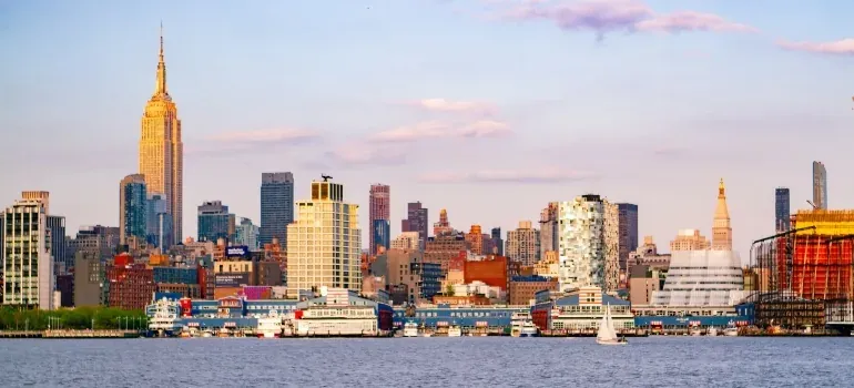 NYC skyline from Hudson River