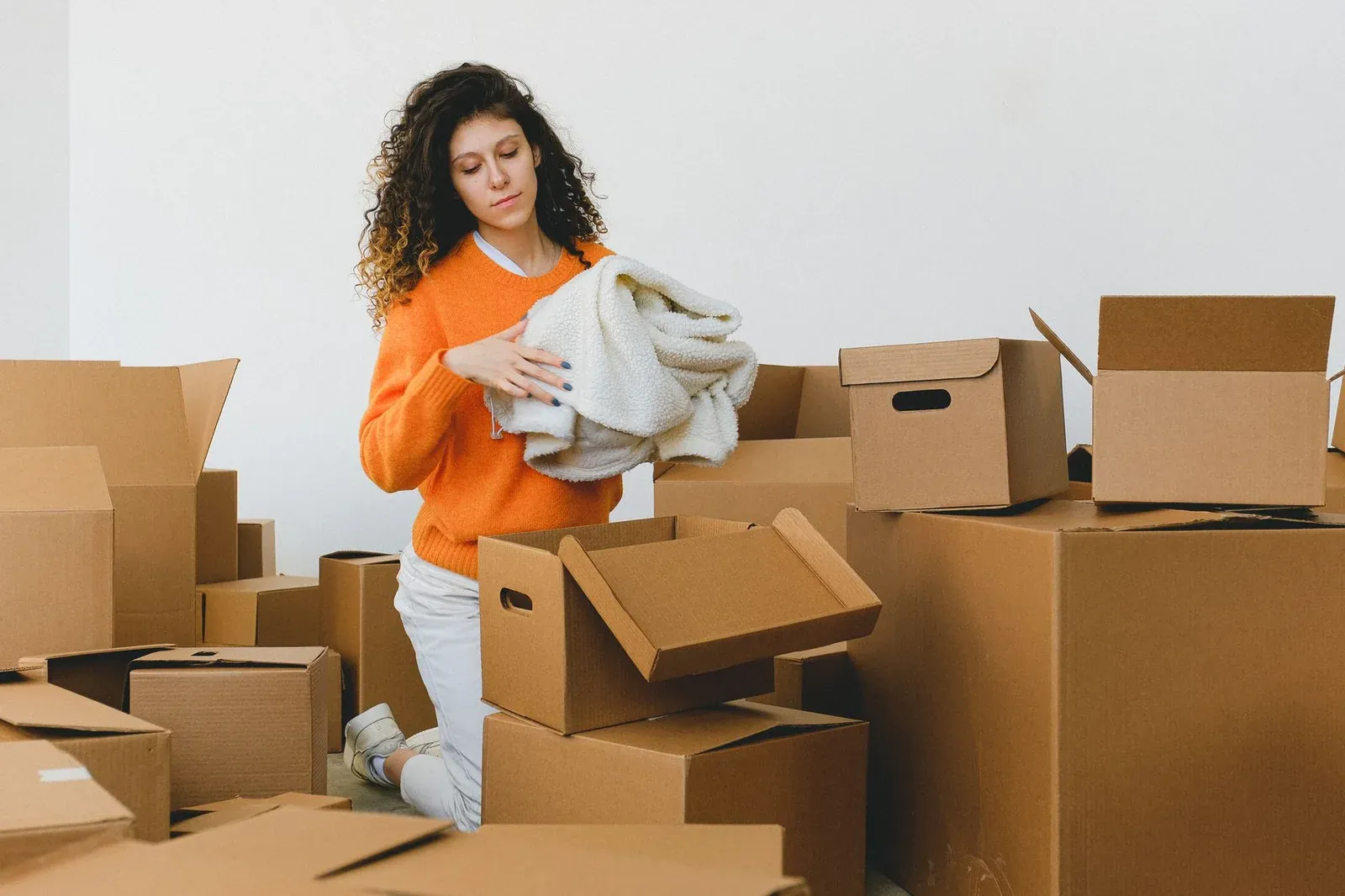 Movers loading boxes into a truck in New Jersey
